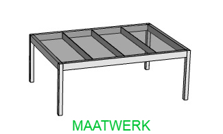 Offerte vrijstaande Genius overkapping met glas