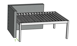 Offerte Genius overkapping met lamellen A10