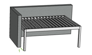 Offerte Genius overkapping met lamellen A11