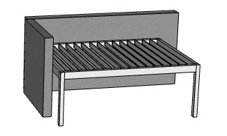 Offerte Genius overkapping voor aanbouw met lamellen