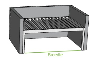 Offerte Genius overkapping met lamellen TA12