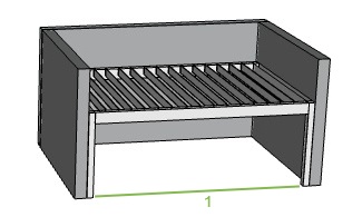 Offerte Genius overkapping met lamellen TA12