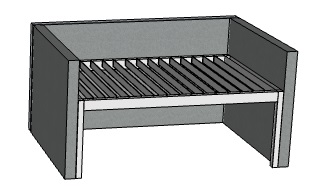 Offerte Genius overkapping voor aanbouw met lamellen