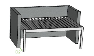Offerte Genius overkapping met lamellen A13