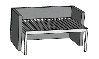 Offerte Genius overkapping met lamellen A13