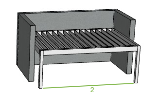 Offerte Genius overkapping met lamellen A13