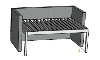 Offerte Genius overkapping met lamellen A13