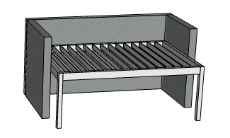 Offerte Genius overkapping voor aanbouw met lamellen