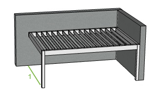 Offerte Genius overkapping met lamellen A4