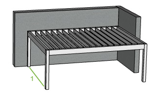 Offerte Genius overkapping met lamellen A7