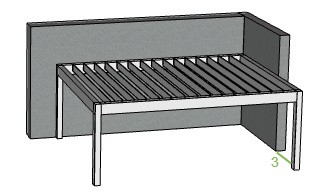 Offerte Genius overkapping met lamellen A7