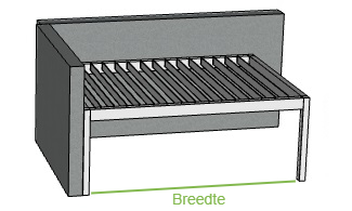 Offerte Genius overkapping met lamellen TA8