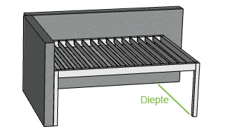 Offerte Genius overkapping met lamellen TA8