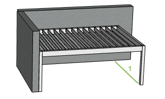 Offerte Genius overkapping met lamellen TA8