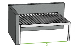 Offerte Genius overkapping met lamellen TA8