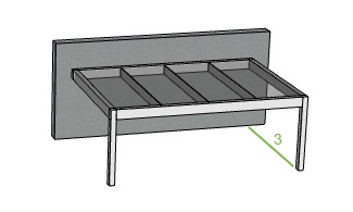 Offerte overkapping met glas voor aanbouw